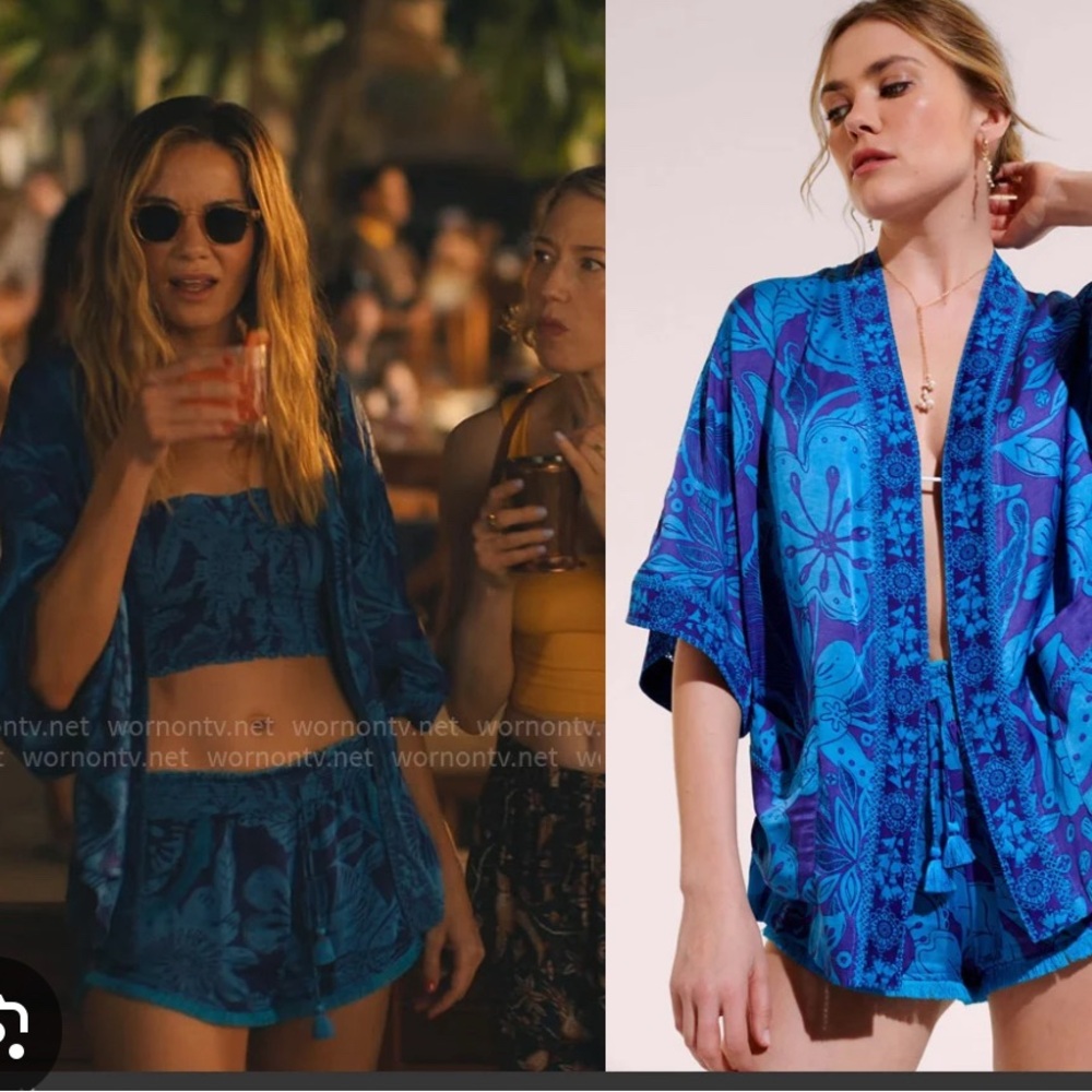 NWT Poupette St Barth Kimono as seen on White Lotus in Royal Palmery